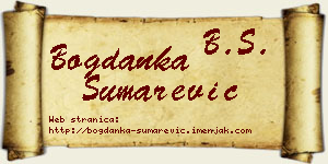 Bogdanka Šumarević vizit kartica